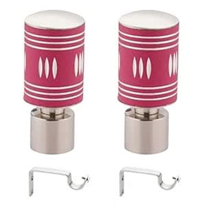 Buy ZYREX® Aluminium Stainless Steel Curtain Bracket with Support 1 ...