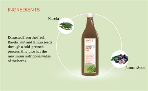 Jiva Ayurveda Karela Jamun Juice | 100% Pure & Natural | No Added ...