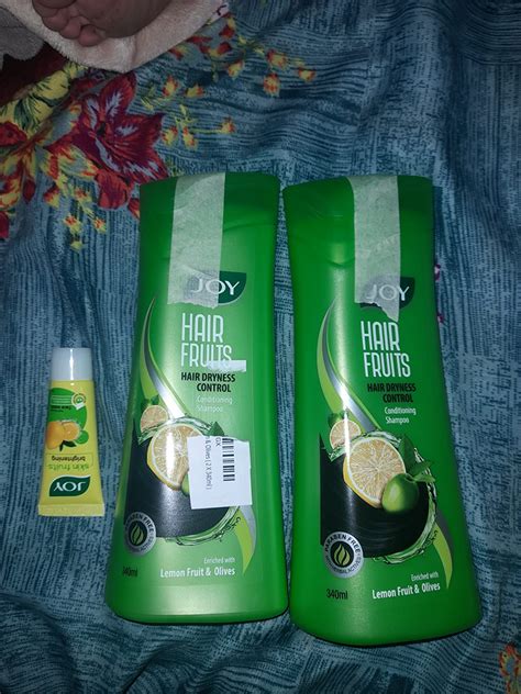 Joy Lemon & Olives Hair Dryness Control Conditioning Shampoo (340ml x 2 ...