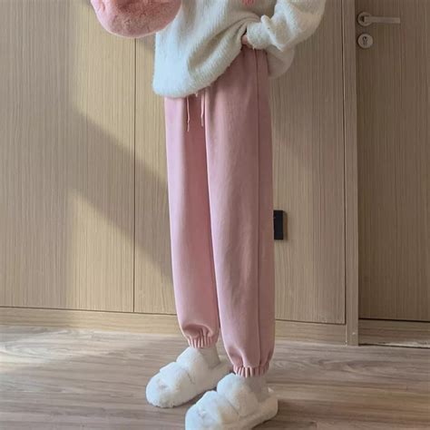 Shop Pink Quilted Fleece Jogger - for Women | OUTZIDR | Gen-Z Style