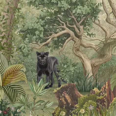 Mystic Canopy, Jungle Theme Wallpaper for Rooms | Life n Colors