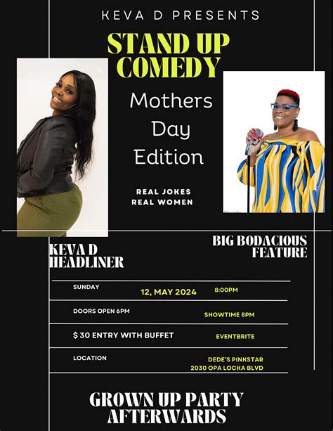 Keva D Presents Mothers Day Edition Comedy Show, 2030 Opa-Locka Blvd ...