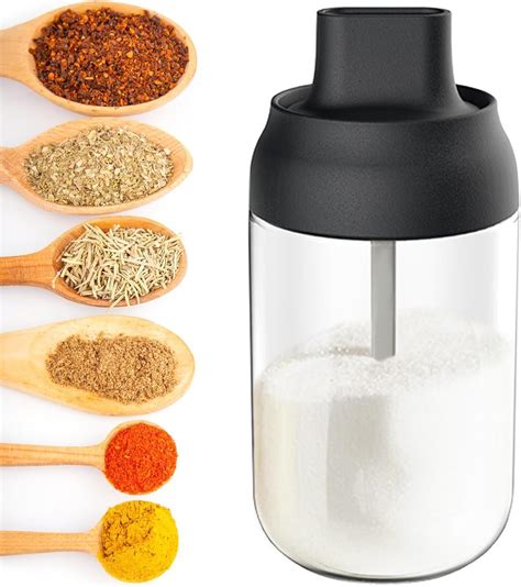 Moisture Proof Seasoning Bottle, Spice Jars with Lids and Spoon, Bath ...