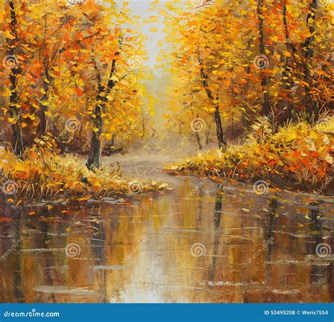 Fall Landscape Oil Painting