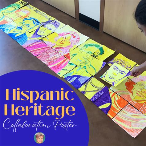 Hispanic Heritage Month Activity | Collaboration Poster - Art With Jenny K.