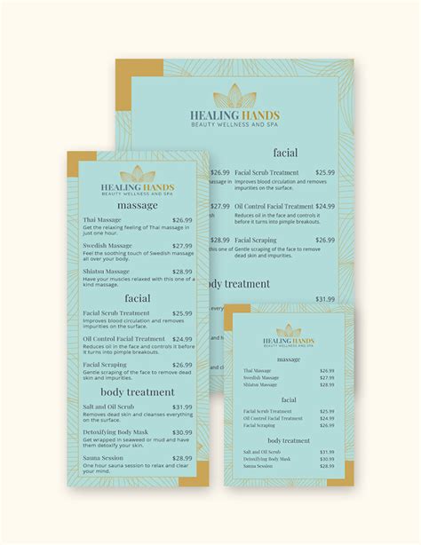 Image result for Service Menu Chart