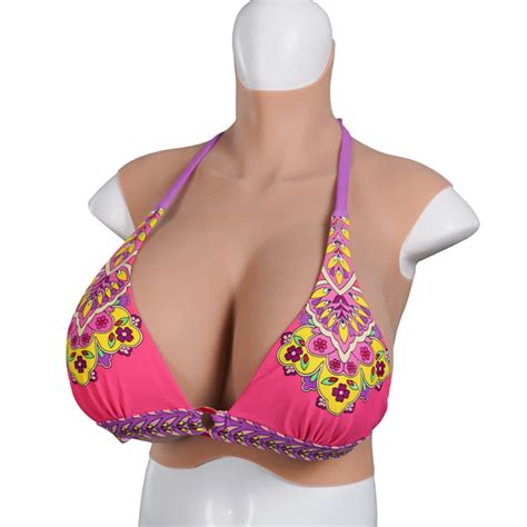 Amazon.com: Silicone Breast Form Realistic Silicone Filled Z Cup Breast Forms Artificial Fake ...