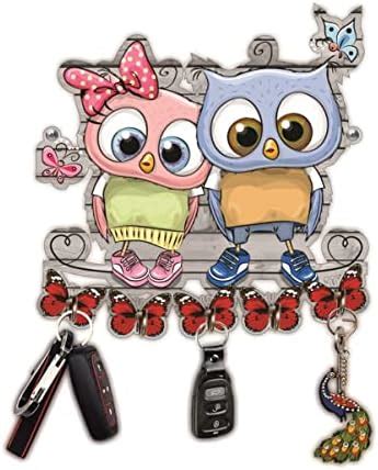 APS ART PLUS STORE Rajasthani Prinyted MDF Key Holder for Wall Decor ...