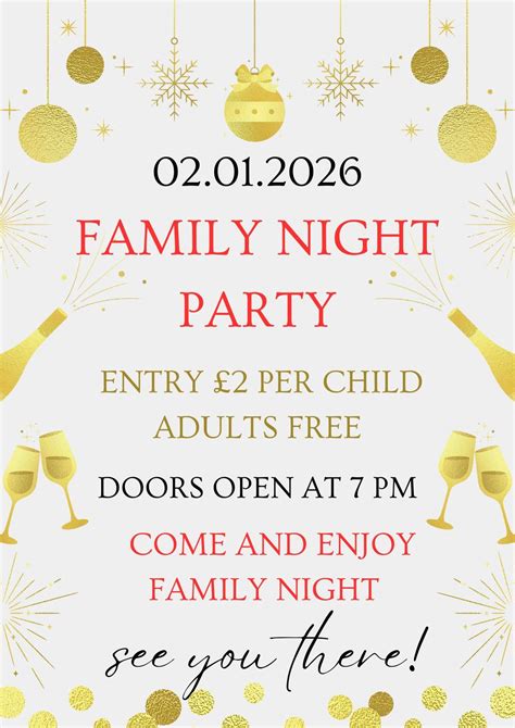 Family Party Night, Sandy Lane, WS15 2LB Rugeley, United Kingdom, 2 ...