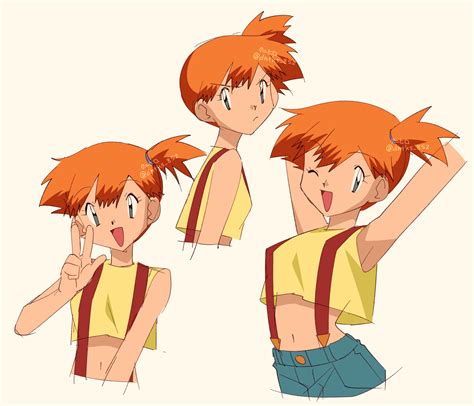 misty (pokemon and 2 more) drawn by knhrpnkt | Danbooru