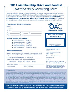 Fillable Online Member Recruiting Form for Drive.indd - Melting Mama ...