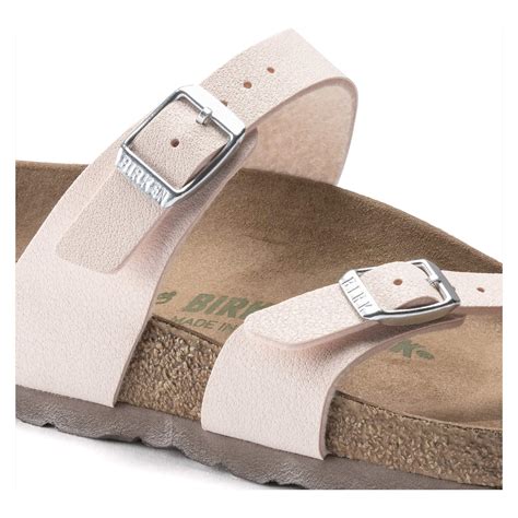 BIRKENSTOCK Mayari Vegan Birko Flor Nubuck Sandals - Light Rose