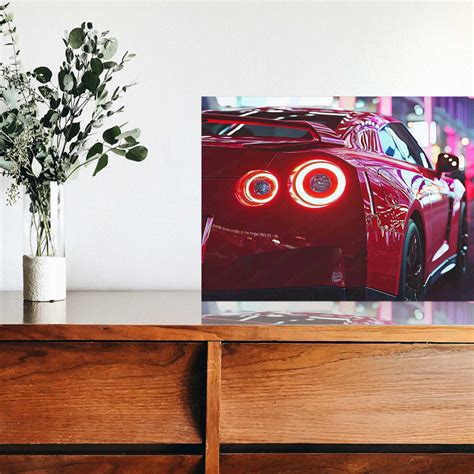 Nissan R35 GTR Neon LED Metal Frame â Ultimate Sports Car Wall Art 2 ...