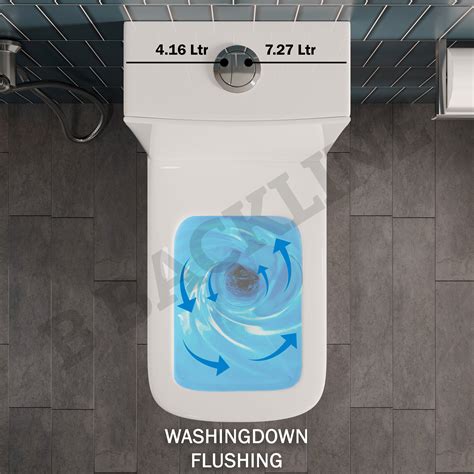 B Backline Ceramic One-Piece Washdown Toilet Western Commode in White