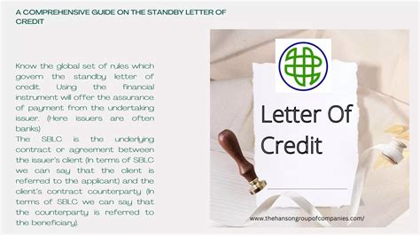 A Comprehensive Guide On The Standby Letter Of Credit.pptx