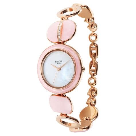 Buy Online Titan Raga New You Quartz Analog Mother Of Pearl Dial Rose ...