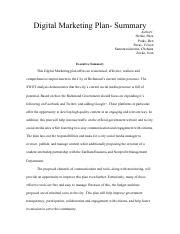Marketing Plan Summary Example 的图像结果