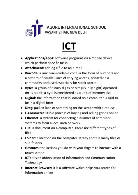 ICT Software Programs on Mobile Devices: Key Functions and Terms - Studocu