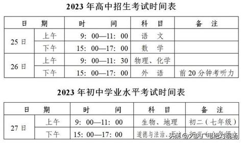 2023大庆中考具体时间安排 什么时候考试_初三网