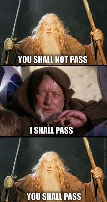 Image result for Thou Shall Not Pass Python