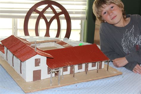 Mission San Francisco Solano completed! Cardboard (exposed the waffle ...