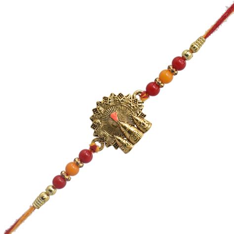 Designer Little Bro Rakhis for brother Set of 5 Rakhi Made from Cotton ...