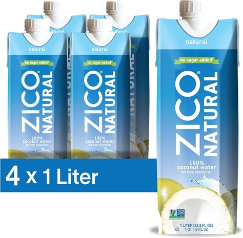 Amazon.com : Zico 100% Coconut Water, No added Sugar, Refreshingly ...