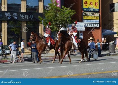Los Angeles Korea Festival Parade 2015 Editorial Photo - Image of horse ...