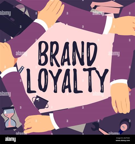 Text sign showing Brand Loyalty. Word Written on Repeat Purchase ...