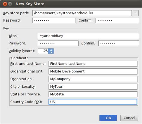 Image result for Generate Keystore Android