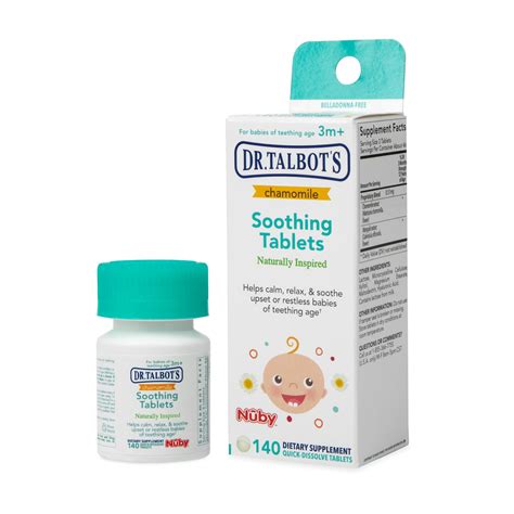 Dr. Talbot's Chamomile Soothing Tablets for Teething Infants, Herbal ...