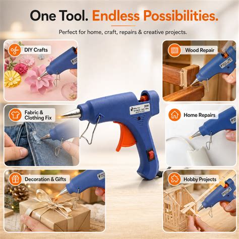 Witty Fox Hot Melt Glue Gun 20W with EU plug – Robocraze