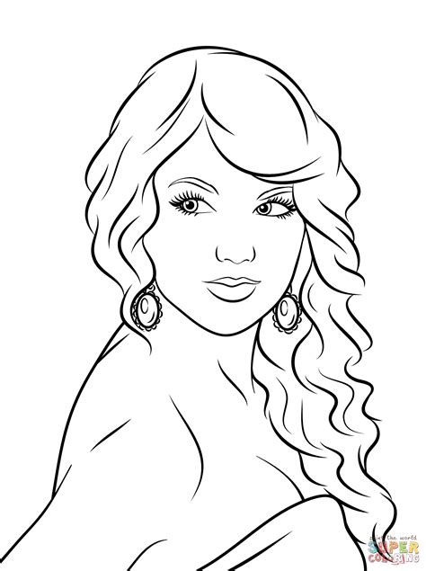 Taylor Swift Printable Coloring Pages - Ataglance Printable Calendar