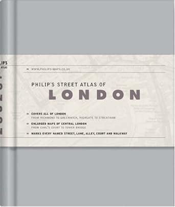 Buy Philip's Street Atlas of London: De Luxe Edition Grey Book Online ...
