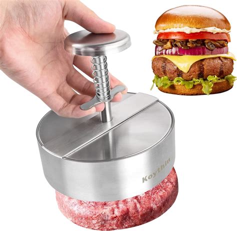 Koythin Burger Press, Adjustable Hamburger Patty Maker, Non Stick ...