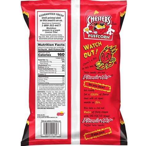 Chester’s Puffcorn Flamin’ Hot Popcorn, 4.25 Oz – Beauty Suppliers ...