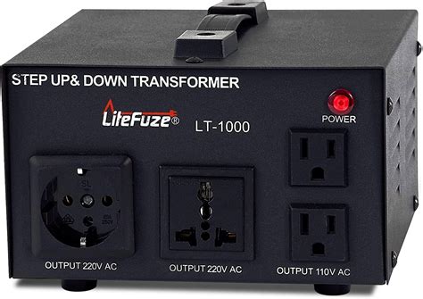 LiteFuze LT Series 1000 Watt Voltage Converter Transformer Step Up/Down ...