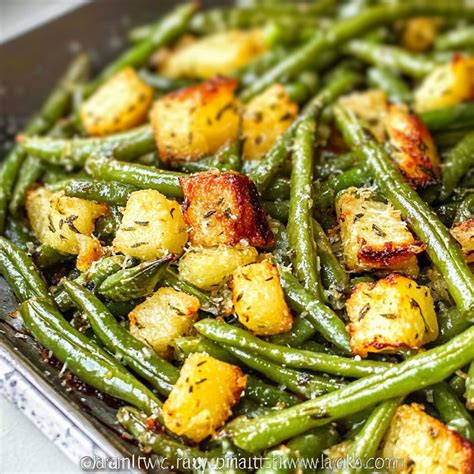 Delicious Roasted Parmesan Green Beans Recipe