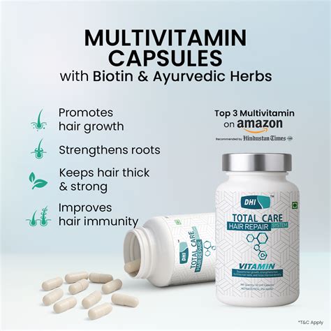 Total Care Hair Repair Vitamin - 60 Veg Capsules – DHI Hair Care Products
