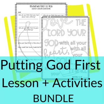 Image result for God Is One Object Lesson