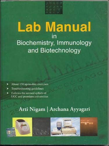 Buy Lab Manual in Biochemistry, Immunology and Biotechnology Book ...