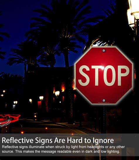Faittoo Stop Sign, Street Slow Warning Reflective Signs, 12 India | Ubuy