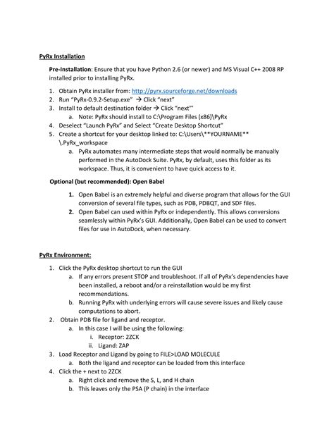 PyRx Tutorial 的图像结果