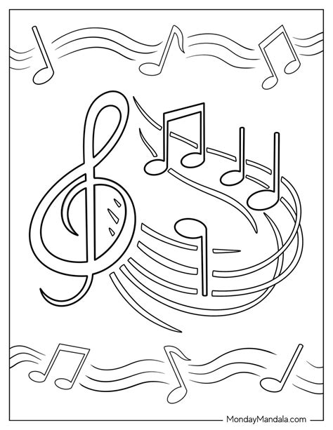 20 Music Coloring Pages (Free PDF Printables)