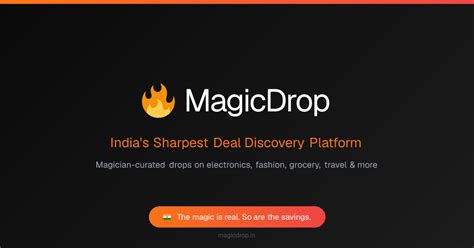 MagicDrop – India's Sharpest Deal Discovery Platform