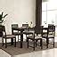 CRAFT D ARTS Sheesham Wood 4 Chair with 1 Bench Dining Table Set with ...