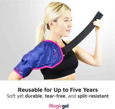 Magic Gel Shoulder Ice Pack - Reusable & Flexible for Rotator Cuff ...