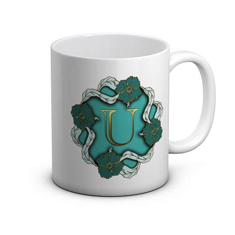 Buy #° DEGREES Coffee Mug with Letter "U" print on 325ml Ceramic Mug ...