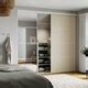 SKYTTA / MEHAMN/AULI sliding door combination, white double sided/grey ...