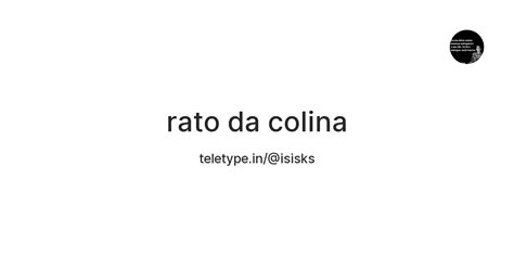 rato da colina — Teletype